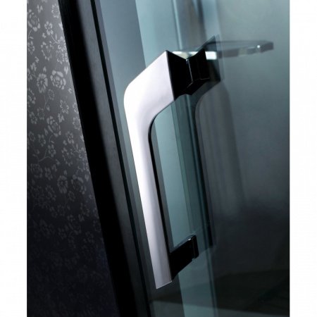 Душевая кабина Orans 89101RB 100x100x220 профиль черный, стекло прозрачное