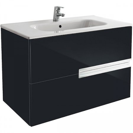 Тумба для комплекта Roca Victoria Nord black edition 80 черная