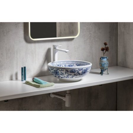 Раковина накладная 42см SAPHO PRIORI PI012 синий