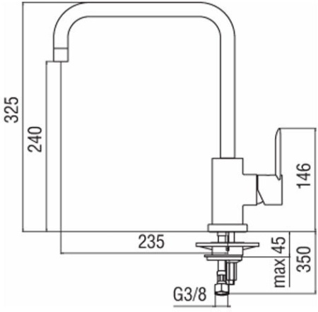 Смеситель для кухни Nobili Sand SA99134CR хром