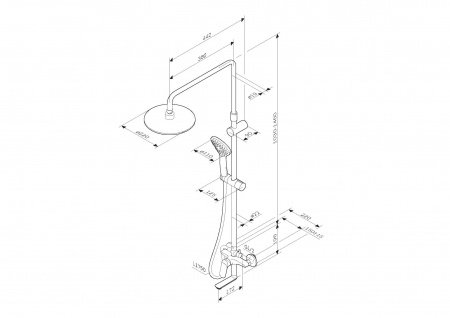 Душевая стойка Am.Pm SUNNY F0785C900 хром