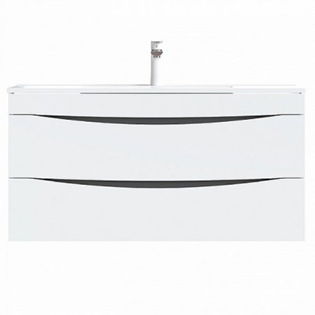 Тумба с раковиной Iddis Cloud 100 подвесная Белая