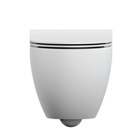 Унитаз подвесной безободковый Cersanit BRASKO SMART CLEAN 64824 белый, с сиденьем микролифт