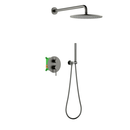 Встраиваемая душевая система со смесителем Timo Saona SX-2369/18SM черное золото