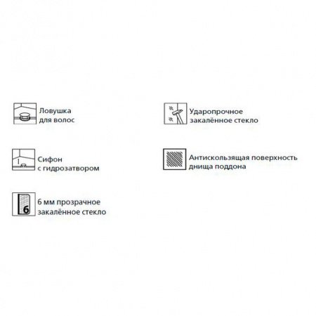 Душевой угол Esbano ES-8160 90x90x200 профиль хром, стекло прозрачное