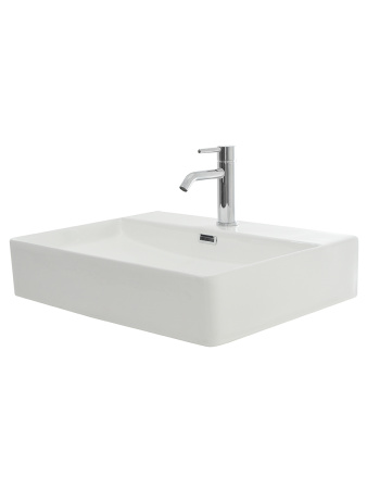 Раковина накладная 59см AQUAme AQM5004 белый