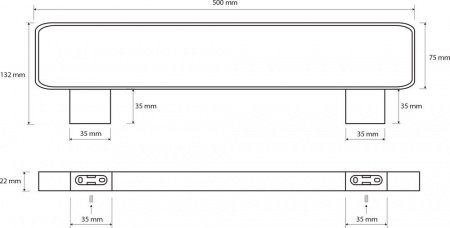 Полотенцедержатель Bemeta Via 135004082 Хром