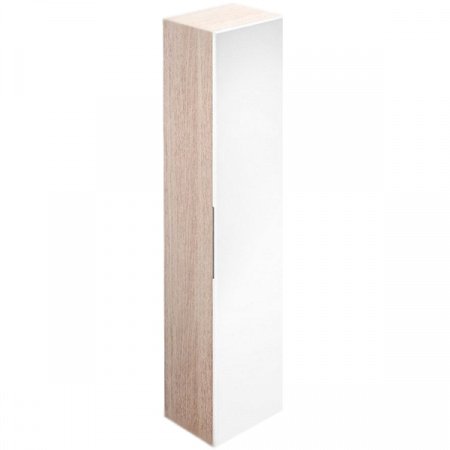 Шкаф пенал Iddis Mirro 40 подвесной R Белый Светлое дерево