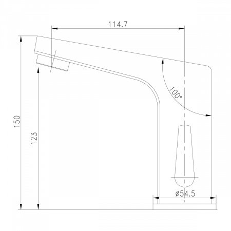 Смеситель для раковины Lemark Project LM4655CE хром