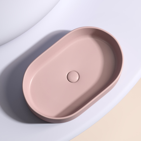 Раковина накладная 60см Ceramica Nova Element CN6048MP розовый матовый