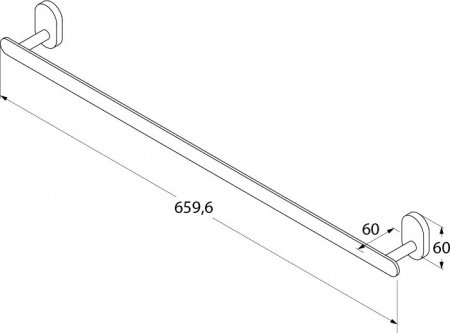 Держатель для полотенец Iddis Mirro Plus MRPSB10i49 Хром