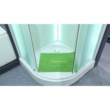 Душевая кабина Esbano LED ESKL90CR 90x90x210см, профиль белый, стекло рифленое