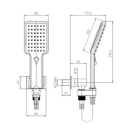 Душевой гарнитур Bossini Aqua Life C13002C.030 хром
