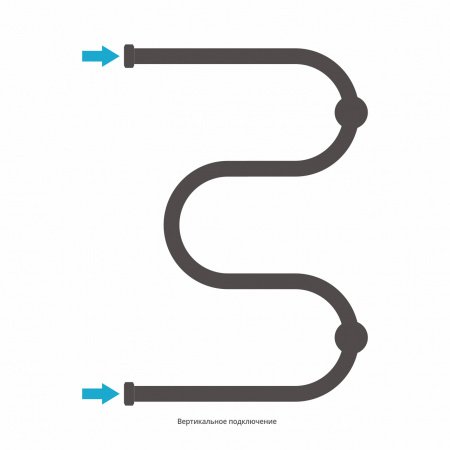 Полотенцесушитель водяной Сунержа М-образный 60х40 черный матовый