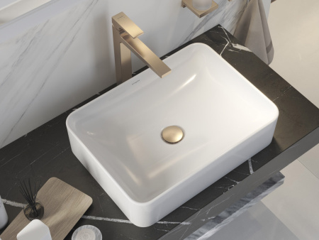 Раковина накладная 55см Hansgrohe Xuniva Q 60168450 белый