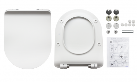 Унитаз Sanita Luxe Next Slim NXTSLCC01150622 с бачком и тонким сиденьем микролифт