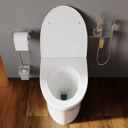 Унитаз приставной с импульсным смывом IDDIS Pulse PULIDSEi26 белый, с сиденьем микролифт