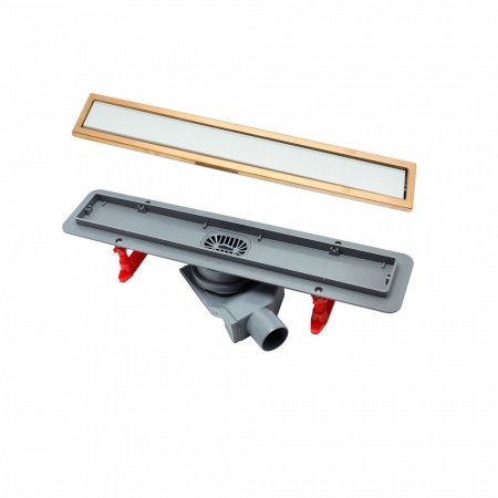 Душевой лоток Pestan Confluo Premium Gold White Glass Line 550