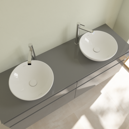 Раковина накладная 42см Villeroy & Boch Loop & Friends 4A460001 белый