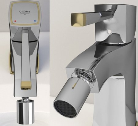 Смеситель для биде Grohe Grandera 23315GI0 хром/золото