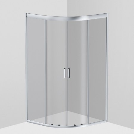 Душевой угол Am.Pm Gem 100x100x190 профиль хром, стекло прозрачное