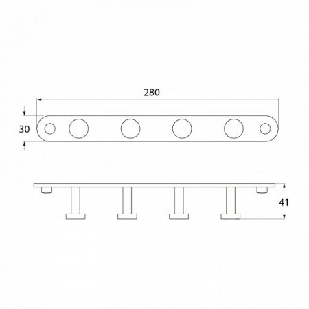 Крючок IDDIS Gezanne L091B4 хром