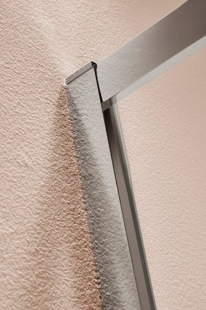 Шторка на ванну Cezares Eco VF-2 170x145 профиль Хром стекло прозрачное