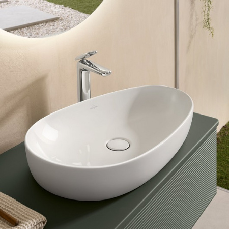 Раковина накладная 65см Villeroy & Boch Antao 4A7465R1 белый с покрытием CeramicPlus