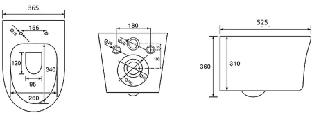 Унитаз подвесной Aquatek Ника AQ2009-00 с сиденьем Soft Close