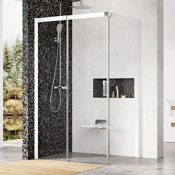 Душевой угол Ravak Matrix MSDPS 120x90x195 профиль белый, стекло прозрачное, левый