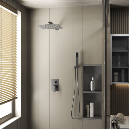 Душевая система встраиваемая D&K Bayern.Liszt DA1515706A04, серый графит