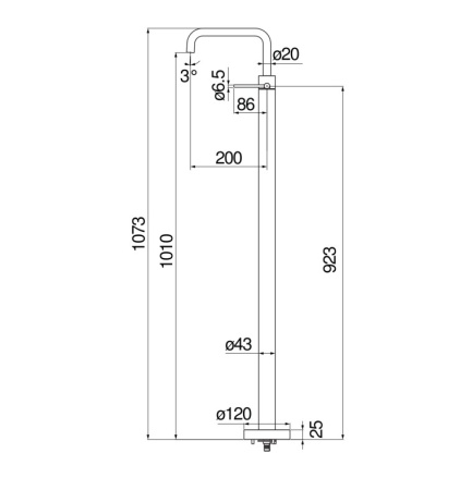 Смеситель для раковины напольный Nobili Velis VE125188/3RCP красное золото