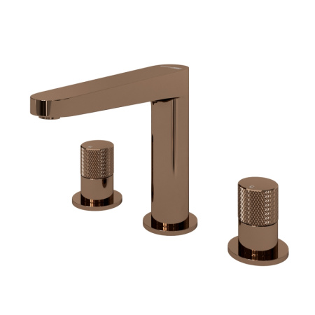 Смеситель для раковины на 3 отверстия WasserKraft Paar 8835 розовое золото