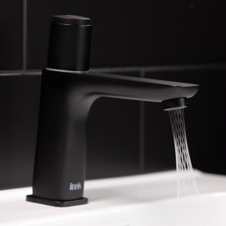 Смеситель для раковины IDDIS Slide SLIBLBTi01 черный матовый
