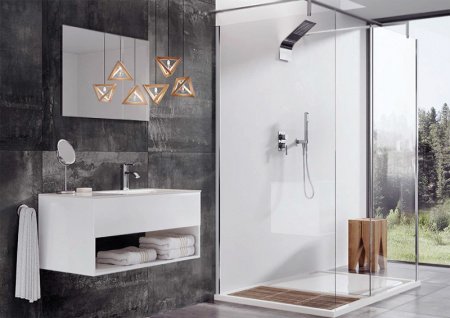 Смеситель для ванны и душа Webert Azeta AZ860101 Хром