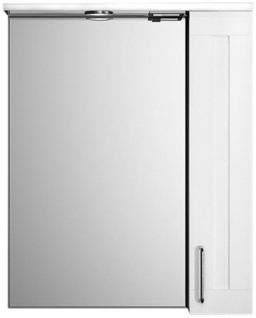 Зеркальный шкаф Iddis Sena 60 с подсветкой Белый Светлое дерево