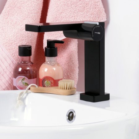 Смеситель для раковины WasserKraft Elbe 7410 черный матовый