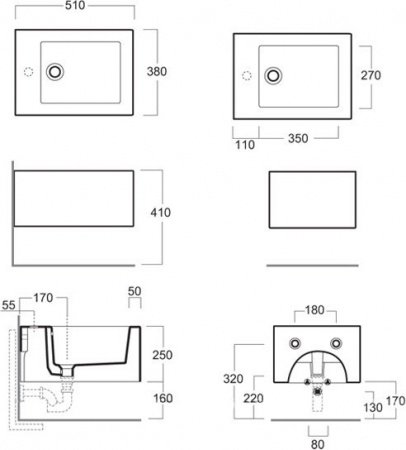 Биде подвесное Simas Frozen FZ 19