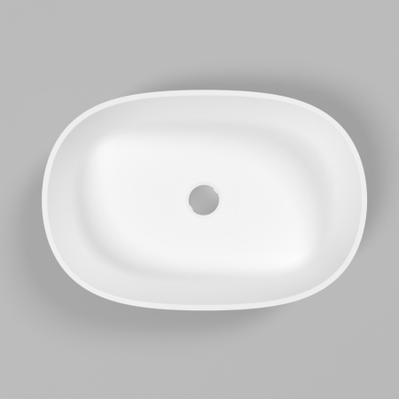 Умывальник WHITECROSS Opal 56x38 (белый мат) иск. камень