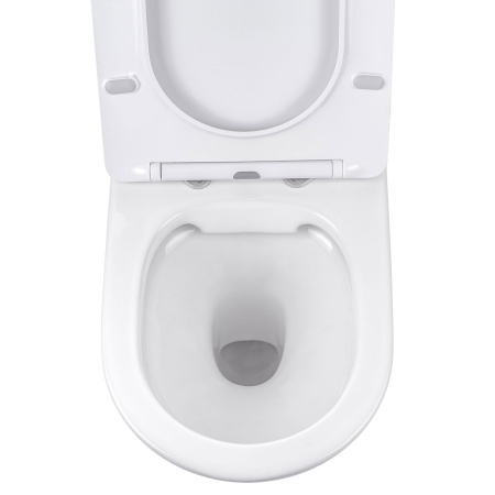 Унитаз подвесной безободковый Vincea Piatti VT1-11 белый, с сиденьем микролифт