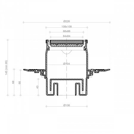 Душевой трап Pestan Confluo Standard 13000112 с решеткой