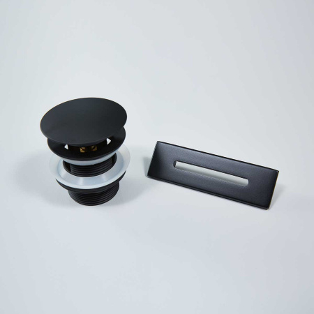 Ванна акриловая Vincea VBT-405-1700MB, 1700*800*580, цвет черный матовый, слив-перелив в комплекте, хром