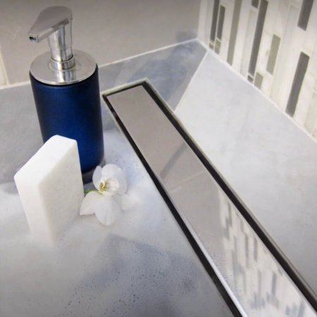 Душевой лоток 65см Veconi Klasik V650K решетка хром