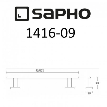 Полотенцедержатель Sapho APOLLO 1416-09 хром