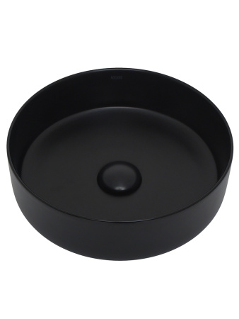 Раковина накладная 35.5см AQUAme AQM5012MB черный матовый