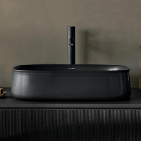 Раковина накладная 55см Duravit Zencha 2373551379 черный матовый