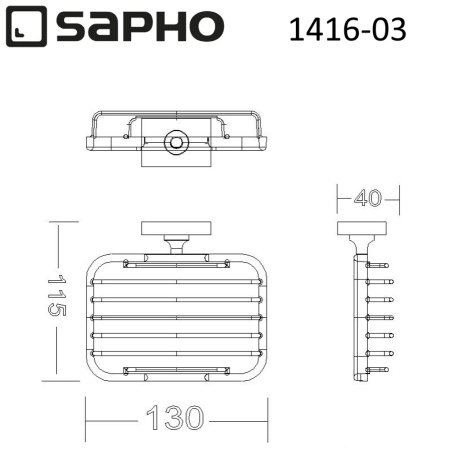 Мыльница Sapho APOLLO 1416-03 хром