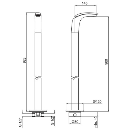 Смеситель для раковины Webert Aria AI832301015, хром