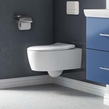Унитаз подвесной Villeroy & Boch Avento 5656RS01 сиденье микролифт тонкое
