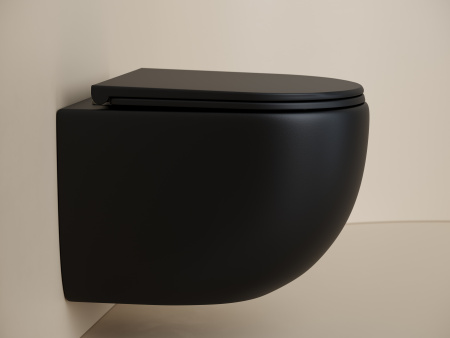 Унитаз подвесной безободковый Ceramica Nova Up CN4007MB черный матовый